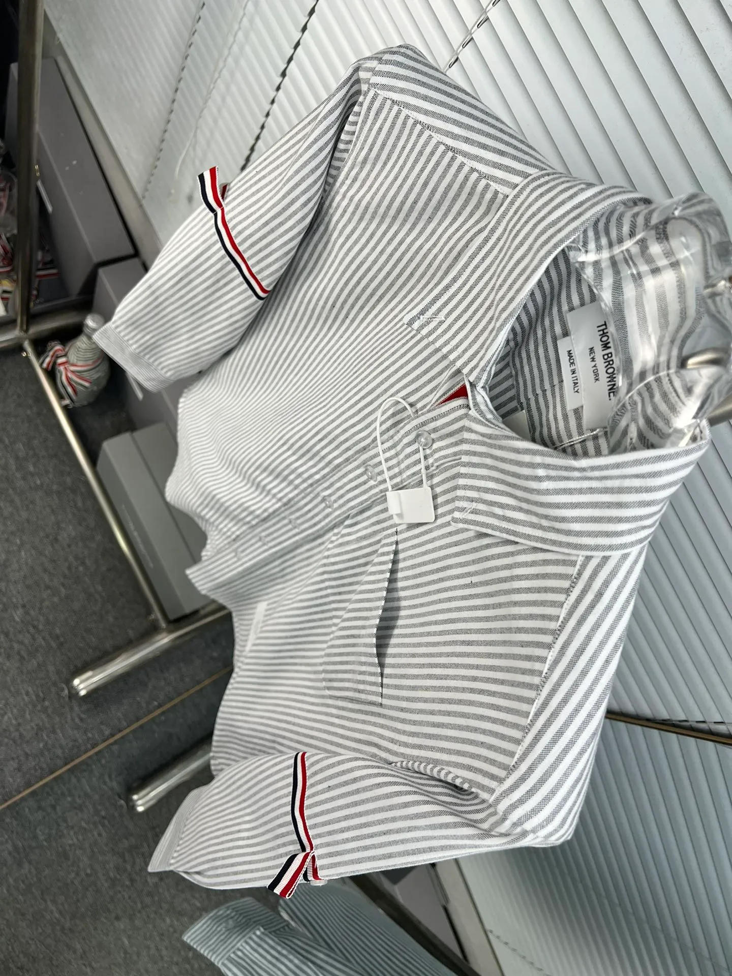 (THOM BROWNE + ） THOM BROWNE . TB Classic + ZP Authentic Same Style TB ：Blue /Gray Size：0/1/2/3/4